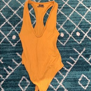 UO XS Mustard Yellow Body Suit-  never worn!